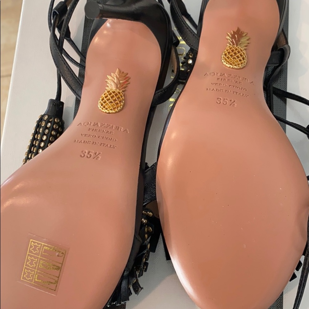 Aquazzura Wild crystal sandal 105 size 35 1/2 NWT - Picture 6 of 6